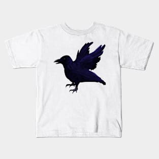 Raven Taking Flight Kids T-Shirt